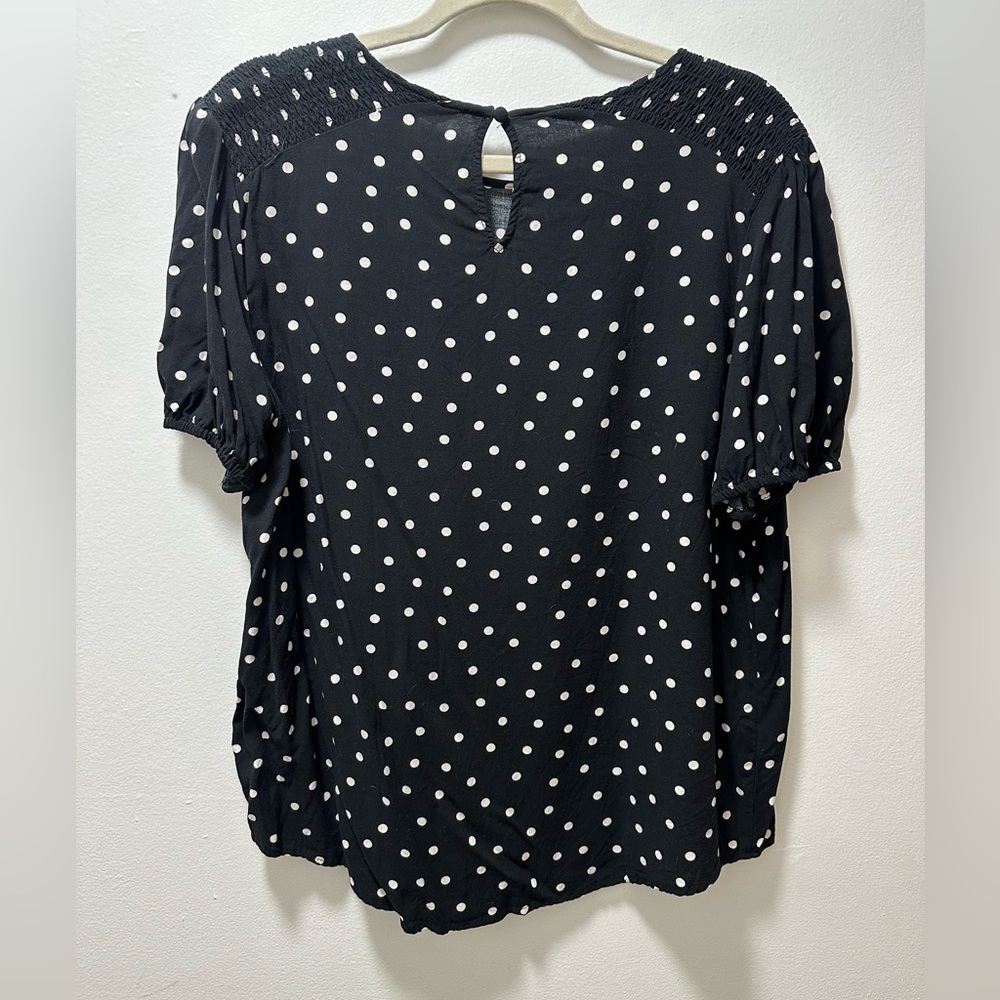 Popsugar Smocked Shoulder Puff Sleeve Blouse - Picture 2 of 5